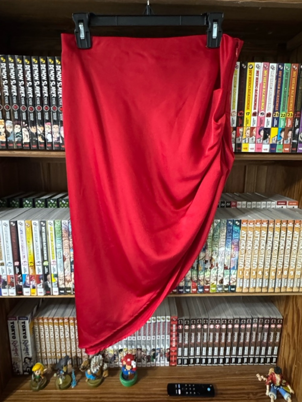 Gianni Bini Red Satin Skirt with Tag